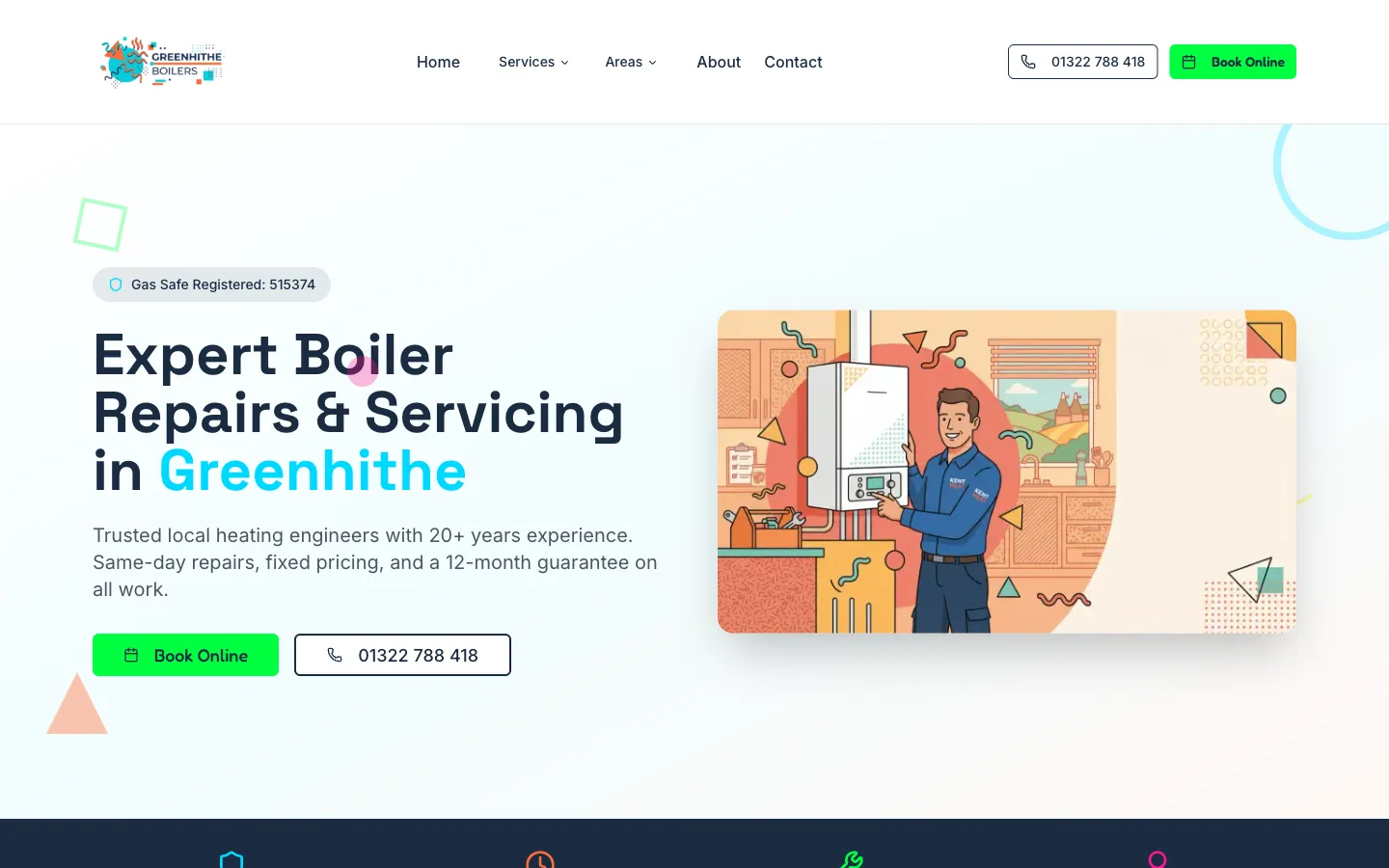 Greenhithe Plumbing website — current live version