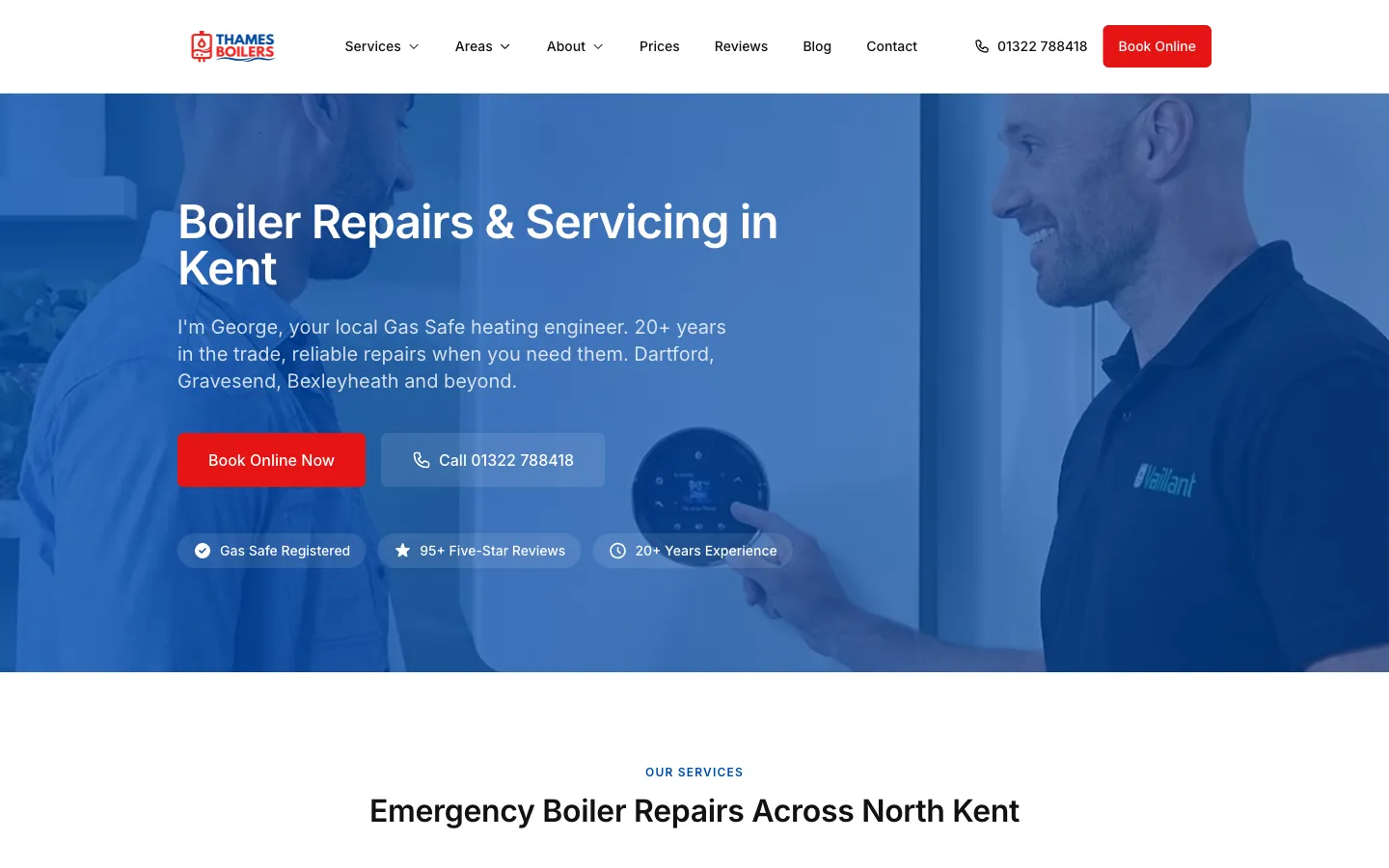 Thames Boilers website — current live version